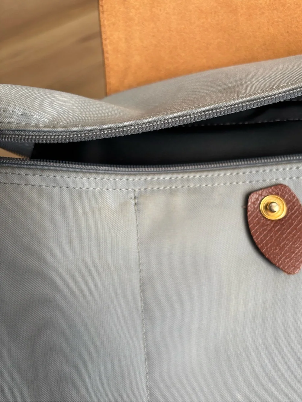 Longchamp Le Pliage Original Nylon Backpack In Grey